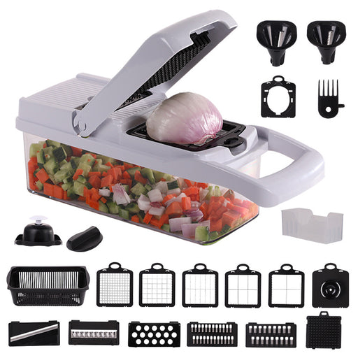 4 Blades Pro Vegetable Slicer and Dicer with Container_12