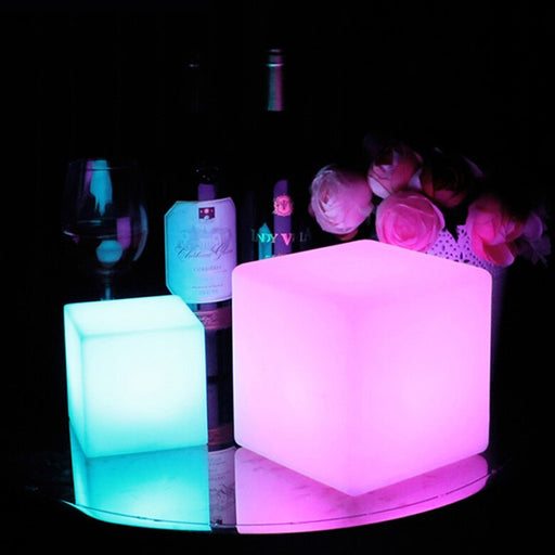 USB Rechargeable Remote Controlled LED Glowing Cube_6