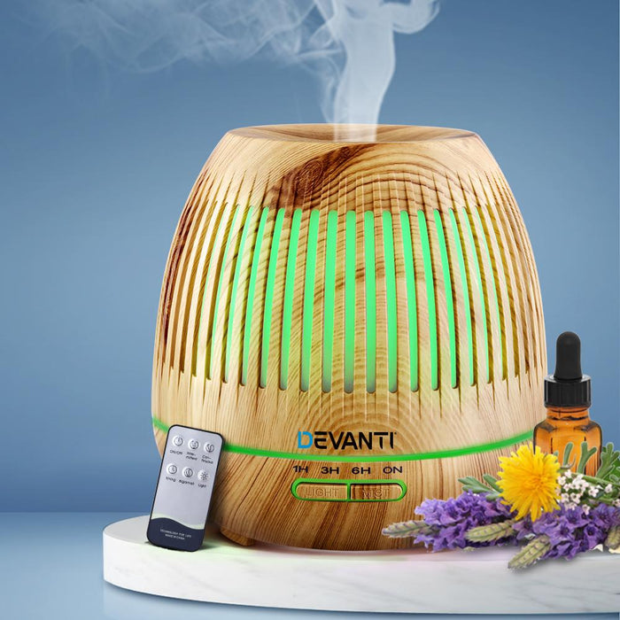 Bostin Life Devanti Aromatherapy Diffuser Aroma Essential Oils Air Humidifier Led Light 400Ml