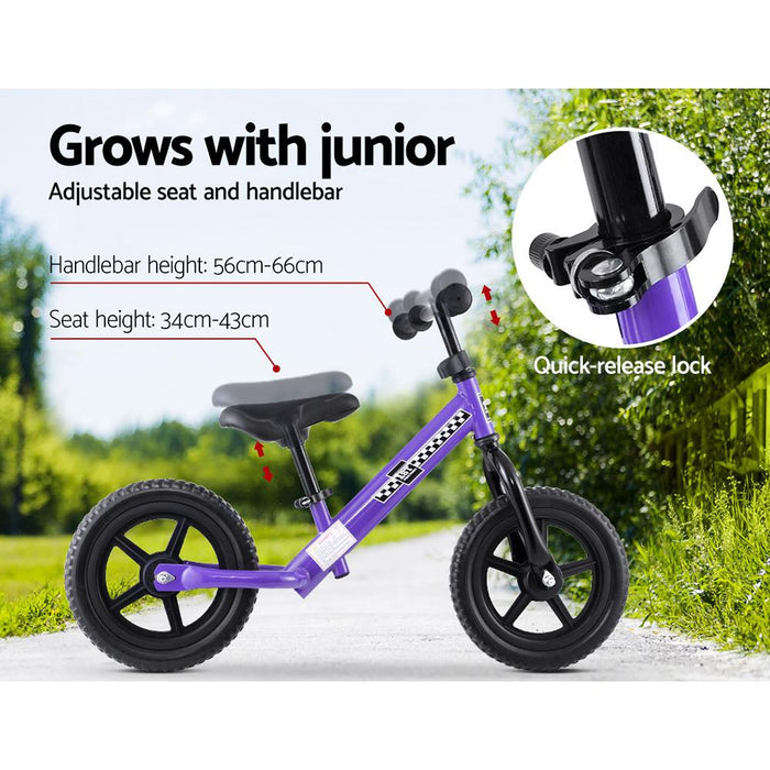 Bostin Life Kids Balance Bike Ride On Toys Push Bicycle Wheels Toddler Baby 12 Bikes Purple & >