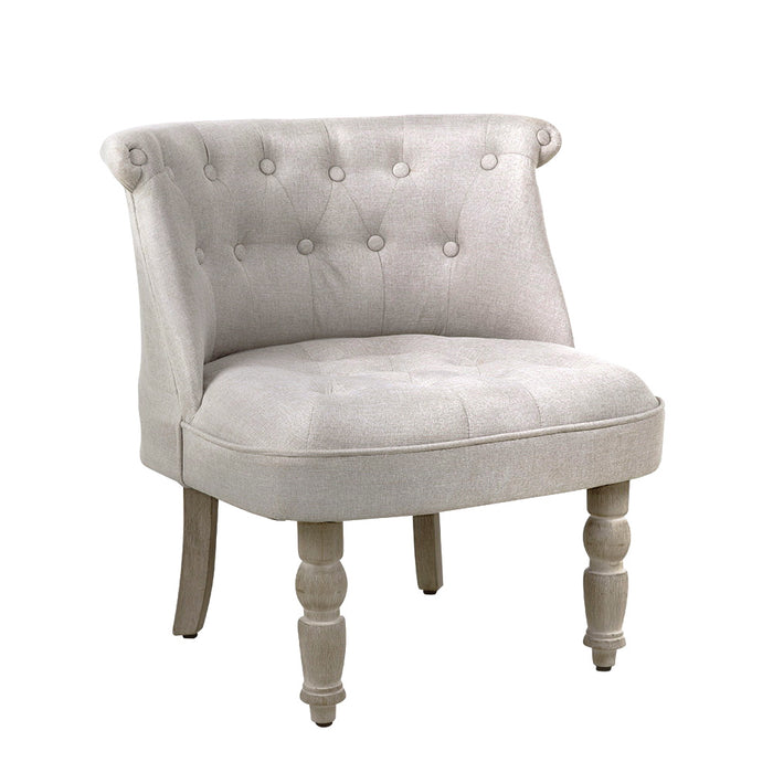 French Provincial Style Accent Chair - Beige