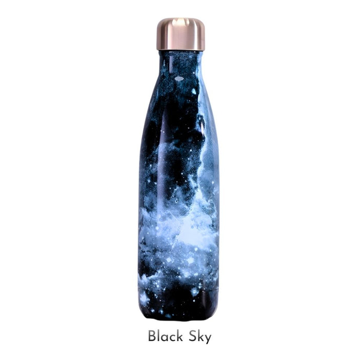 Insulated Stainless Steel 500ml Water Bottle - Sky Patterns