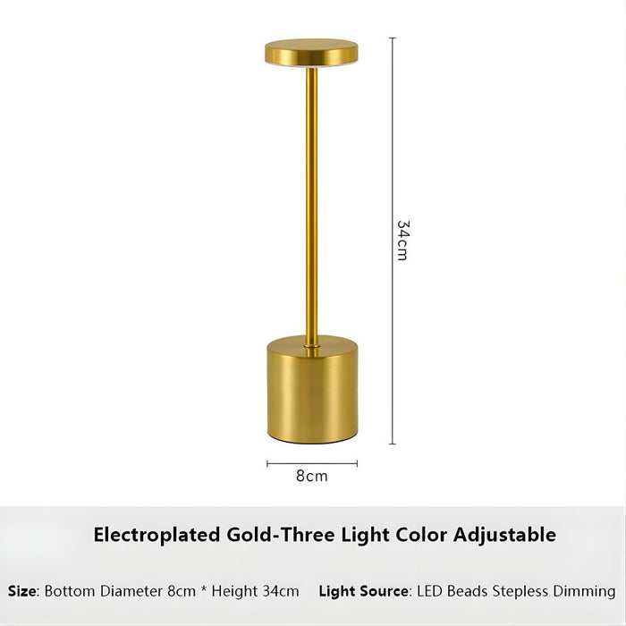 Rechargeable 3 Colors Adjustable Sensor LED Table Lamp