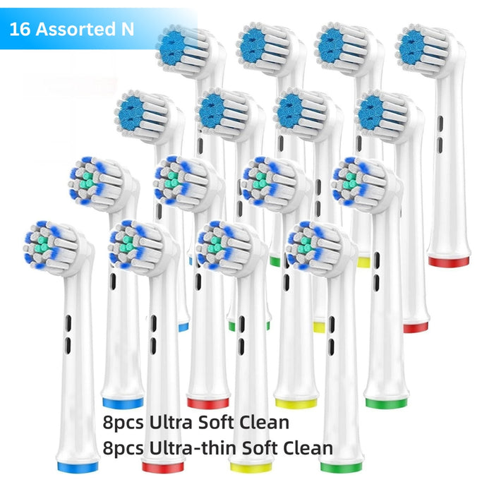Electric Toothbrush Replacement Head Nozzle Packs for Oral B