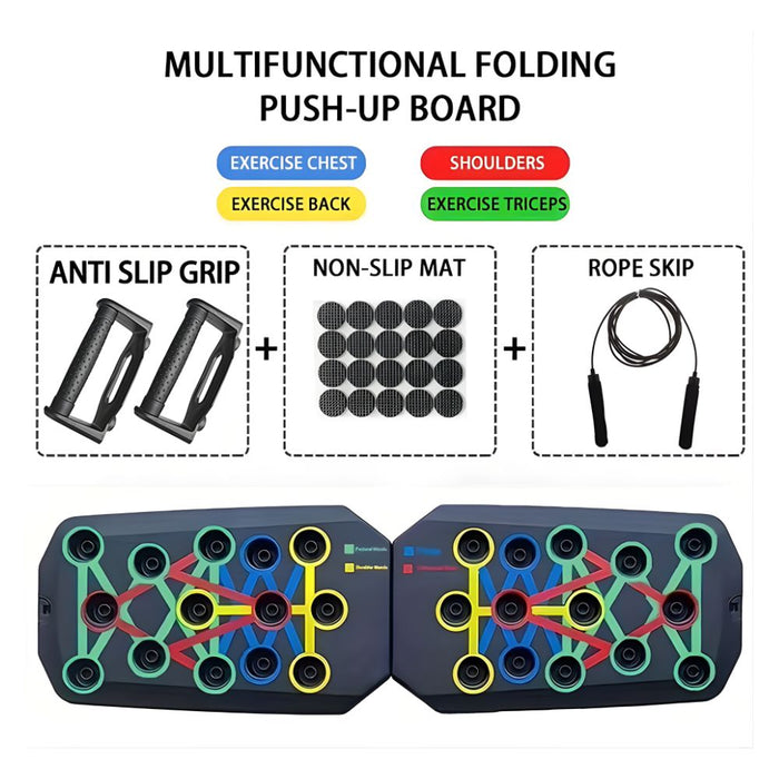 Foldable Push up Board Set for Full Body Fitness