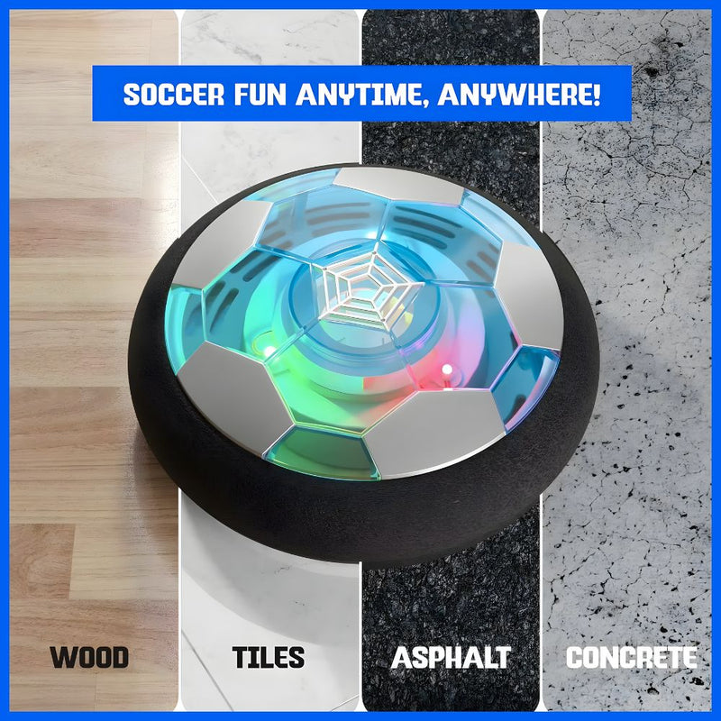 USB Rechargeable Floating Hover Soccer Ball Toy with Colorful LED Lights
