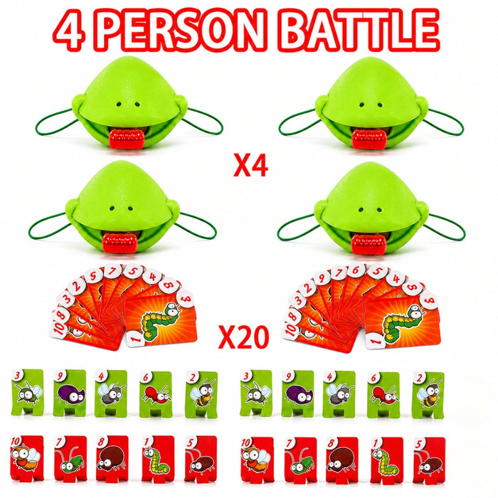 Frog Lizard Mask Wagging Tongue Card Party Game
