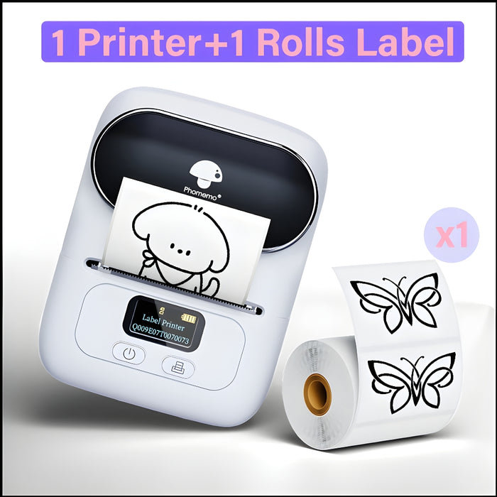 Portable Mini Barcode Sticker Label Maker Bluetooth Printer