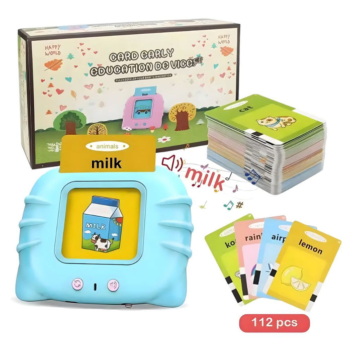 Audible Flash Cards Preschool Learning Machine - USB Rechargeable
