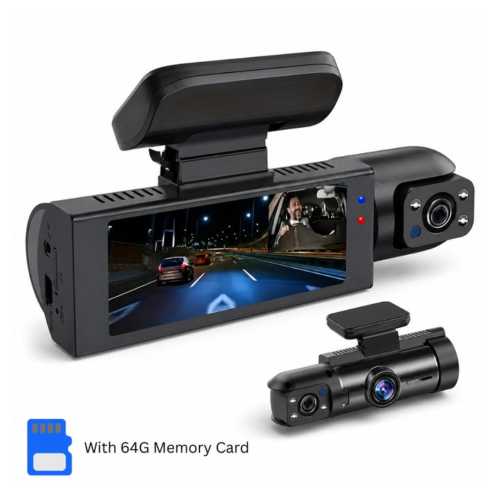 1080P WIFI Dual Camera Night Vision Dash Cam