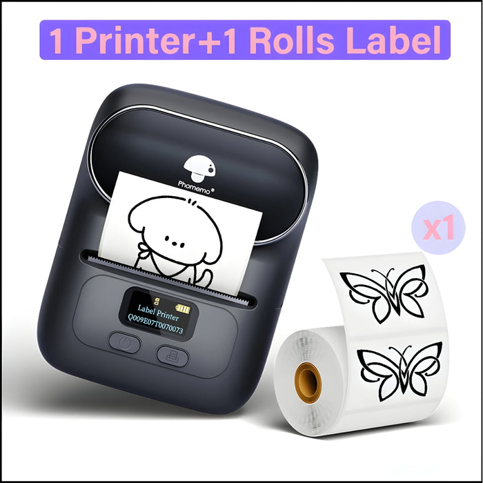 Portable Mini Barcode Sticker Label Maker Bluetooth Printer