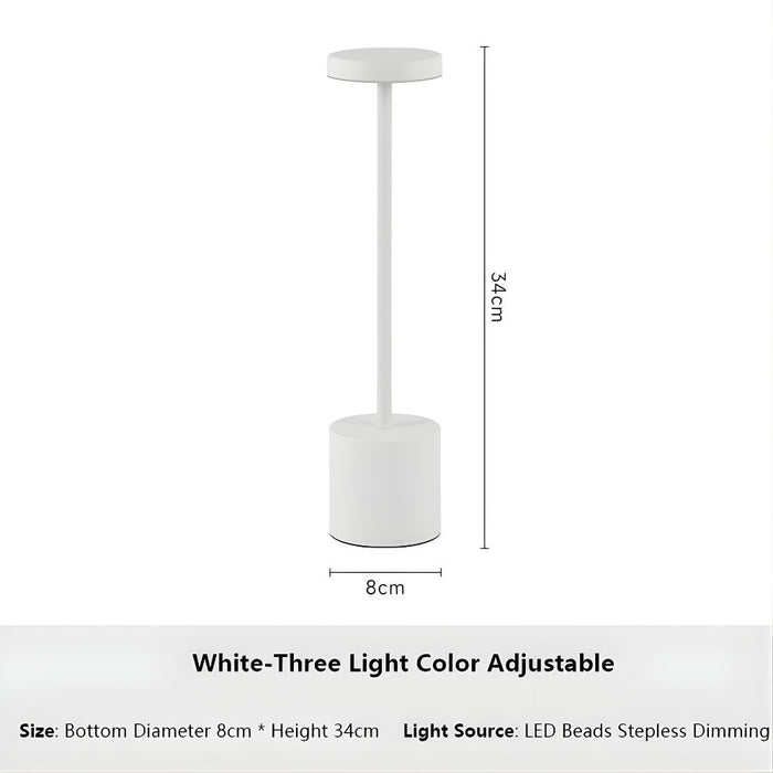 Rechargeable 3 Colors Adjustable Sensor LED Table Lamp