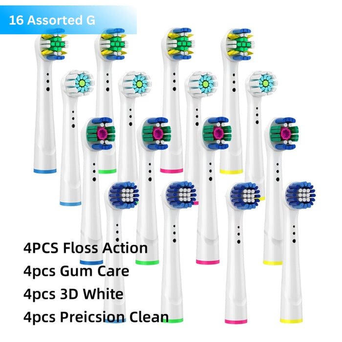 Electric Toothbrush Replacement Head Nozzle Packs for Oral B