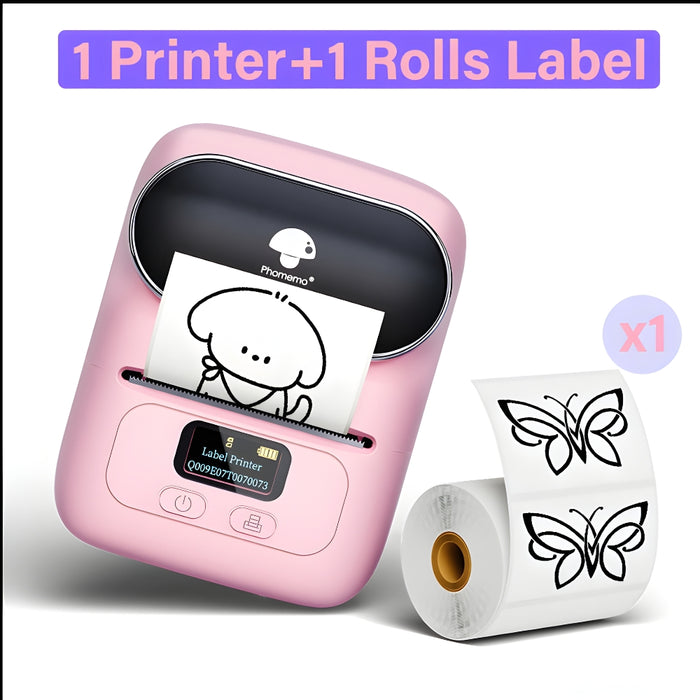 Portable Mini Barcode Sticker Label Maker Bluetooth Printer