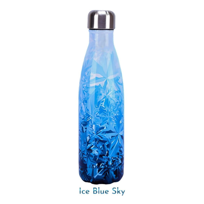 Insulated Stainless Steel 500ml Water Bottle - Sky Patterns