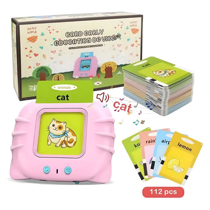 Audible Flash Cards Preschool Learning Machine - USB Rechargeable