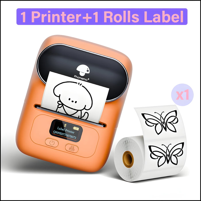 Portable Mini Barcode Sticker Label Maker Bluetooth Printer