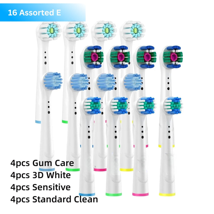 Electric Toothbrush Replacement Head Nozzle Packs for Oral B