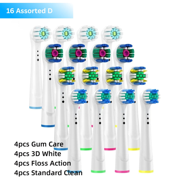 Electric Toothbrush Replacement Head Nozzle Packs for Oral B