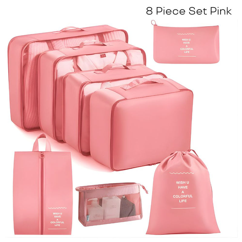 Travel Storage Packing Cubes Bag Set