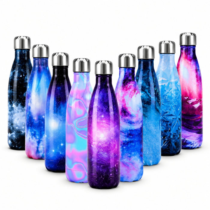 SkyChill Insulated Stainless Steel 500ml Water Bottle - Sky Patterns