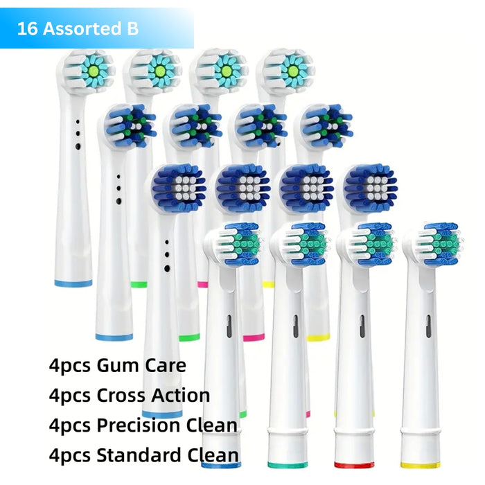 Electric Toothbrush Replacement Head Nozzle Packs for Oral B