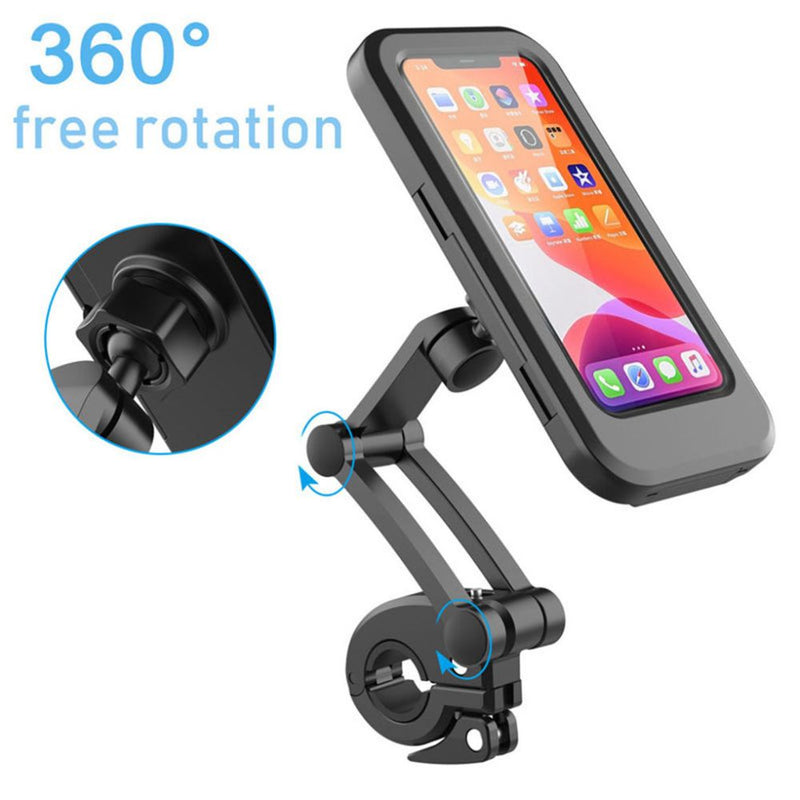 Adjustable Water Resistant Bicycle Handle Bar Mobile Phone Holder