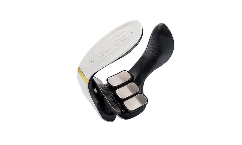 USB Rechargeable 6 Heads Electric Pulse Heating Neck Massager