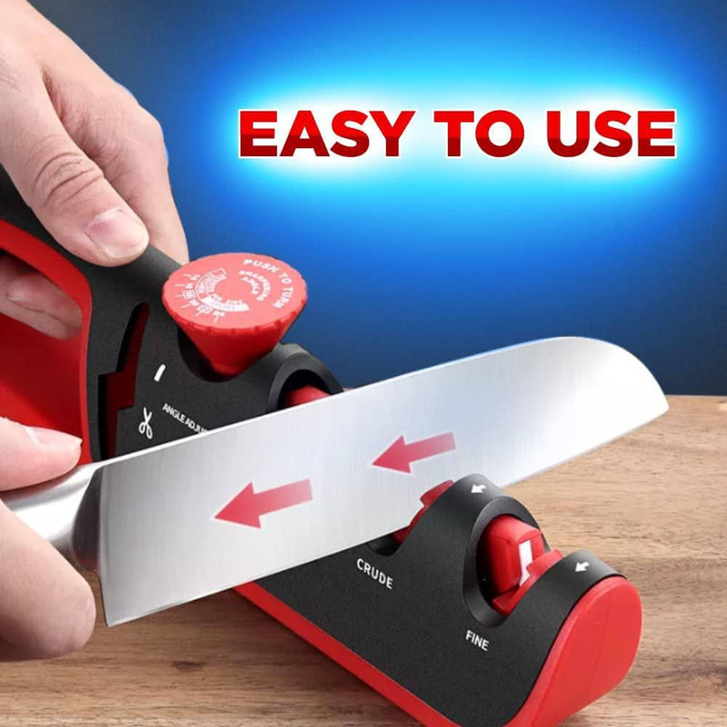 Multifunctional 4 in 1 Adjustable Manual Knife Sharpening Tool