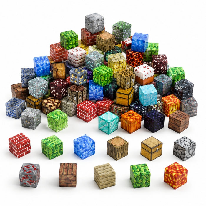 PixelCraft Magnetic Building Cubes – Random Assorted Set