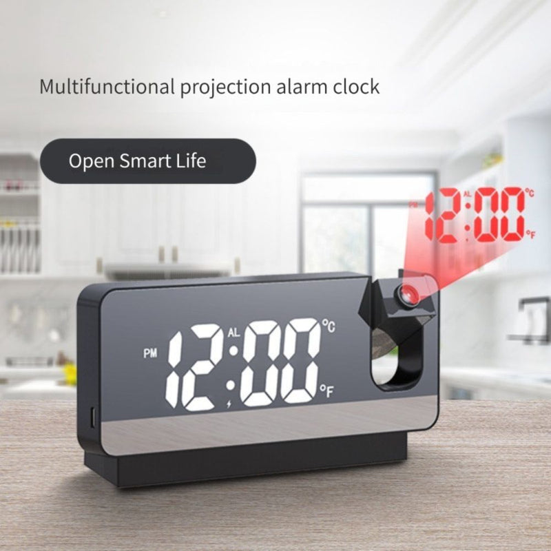 Dual Powered Large Screen Display LED Projection Clock