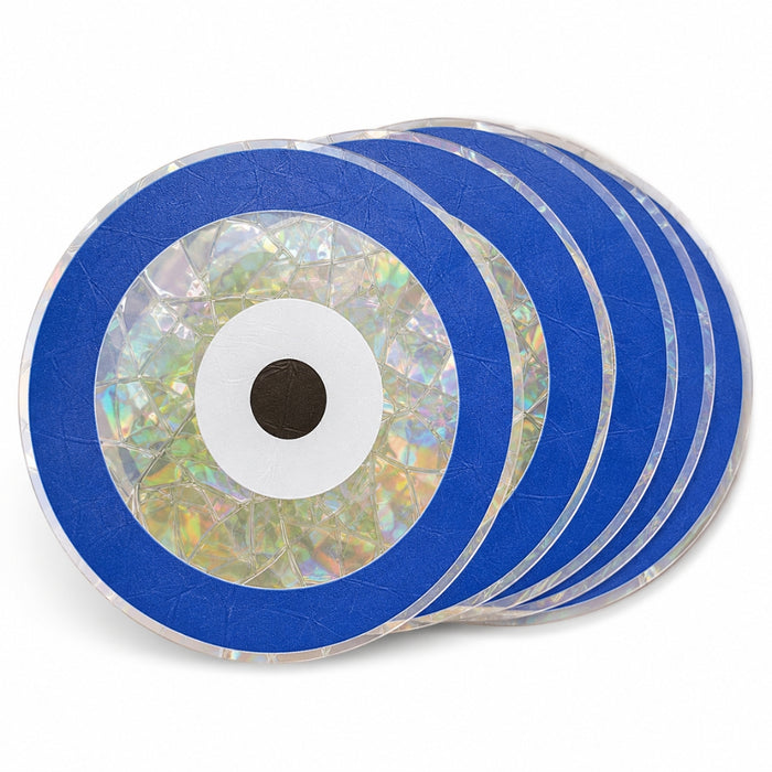 5pcs Colorful Sun Catcher Rainbow Prism Evil Eye Window Sticker