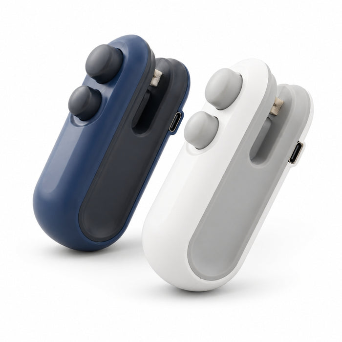 Portable Mini Handheld Heat Sealer with Built-in Cutter