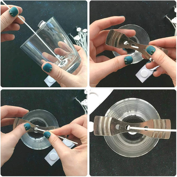 Stainless Steel Reusable Wick Holder for DIY Candle Making