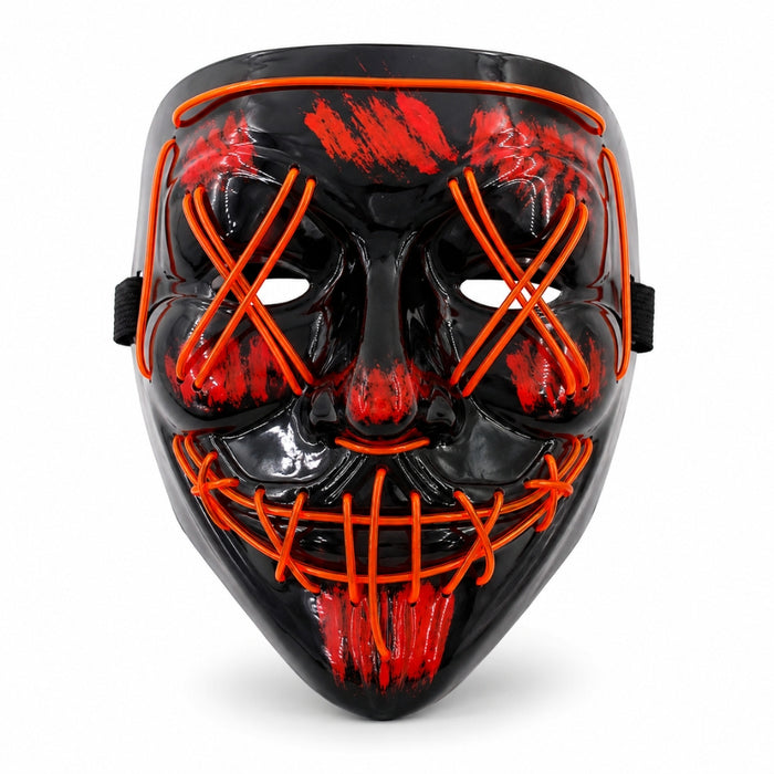 Neon LED Purge Dark Cosplay Horror Mask