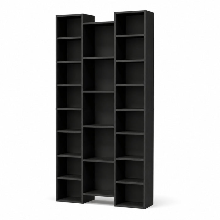 Display Shelf Media Storage Bookshelf - Black
