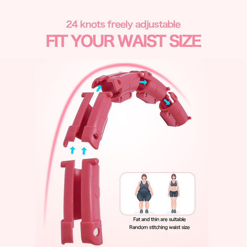 24 Knots Fitness Smart Hula Hoop Detachable Weighted Hoops