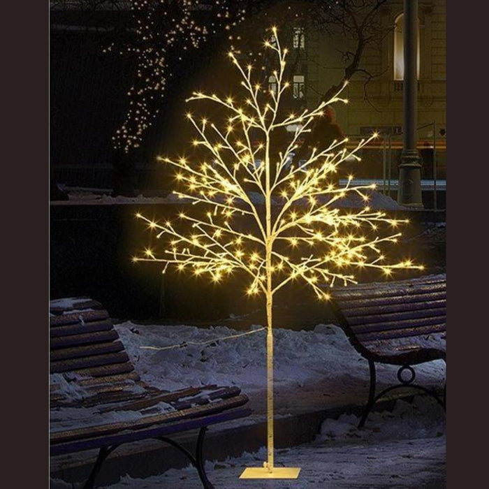 LED Christmas Branch Tree 304 LED Xmas Warm White Optic Fibre - 1.5M