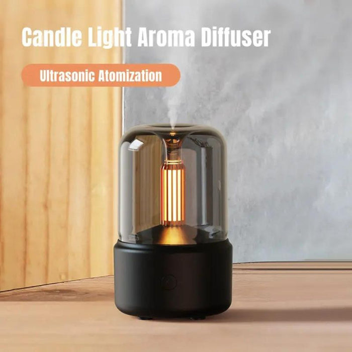 Ultrasonic Candlelight Style Aroma Diffuser Mist Humidifier - USB Powered