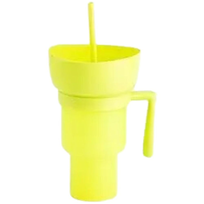 2 in 1 Reusable Sip and Snack Stadium Tumbler Cup and Snack Bowl