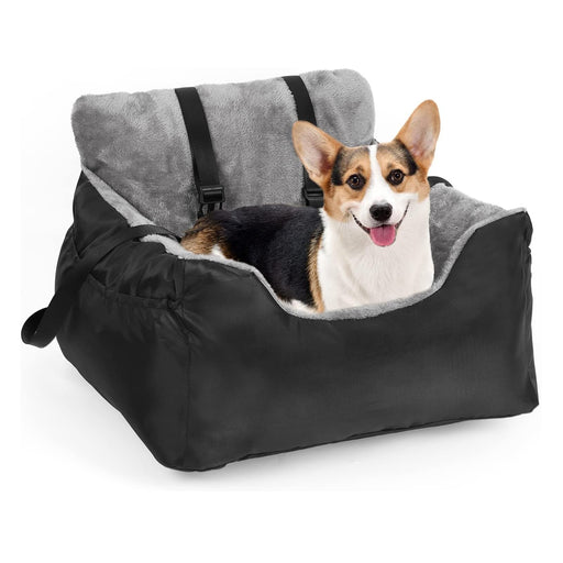 Washable Pet Booster Cushioned Seat with Storage Bag and Safety Belt_0