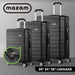 3pcs Luggage Set TSA Lock Hard Case Black