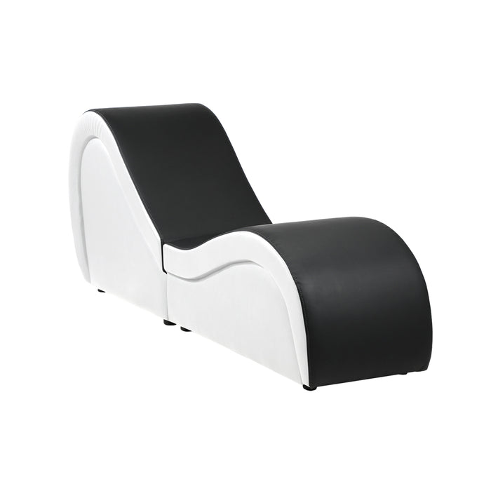 Black and White Tantra Sofa Love Seat Chaise Lounge Couples Yoga Bed