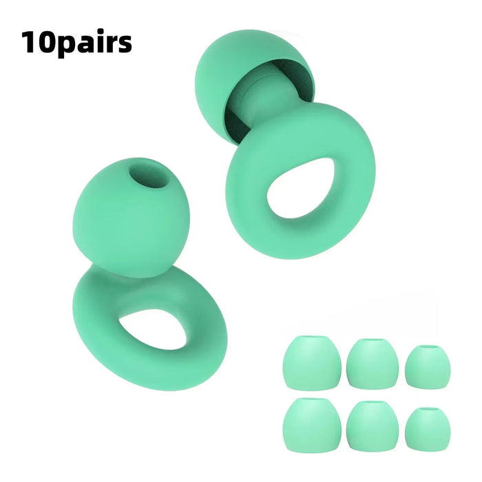 High Fidelity Noise Cancelling Silicone Ear Plugs Reusable Ear Plugs