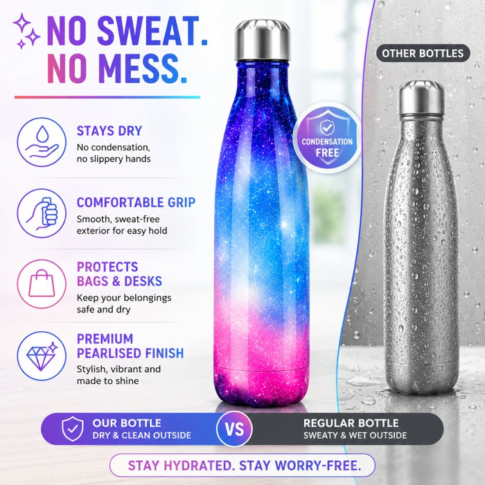 SkyChill Insulated Stainless Steel 500ml Water Bottle - Sky Patterns