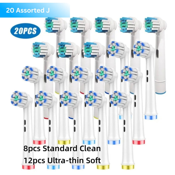 Electric Toothbrush Replacement Head Nozzle Packs for Oral B