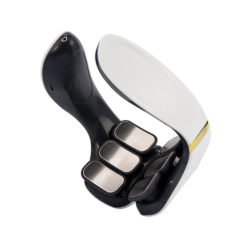 USB Rechargeable 6 Heads Electric Pulse Heating Neck Massager