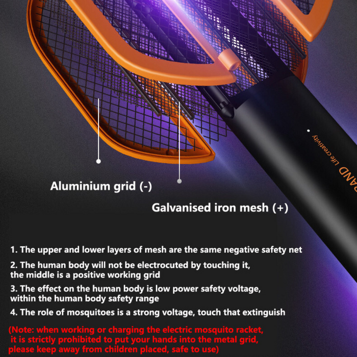 Foldable Mosquito and Insect Zapper - USB Rechargeable