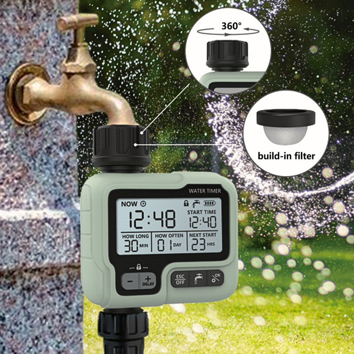 Garden Watering Irrigation Controller Battery Operated