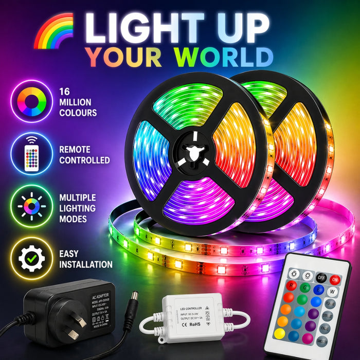 Remote Controlled Infrared Ready RGB LED Lights